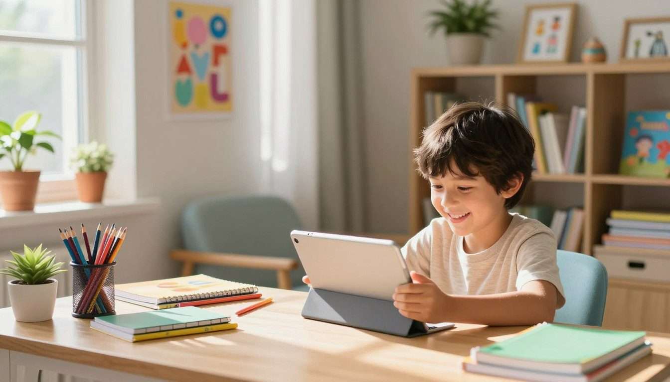 Quizzes educativos infantis e jogos inteligentes por comando de voz.